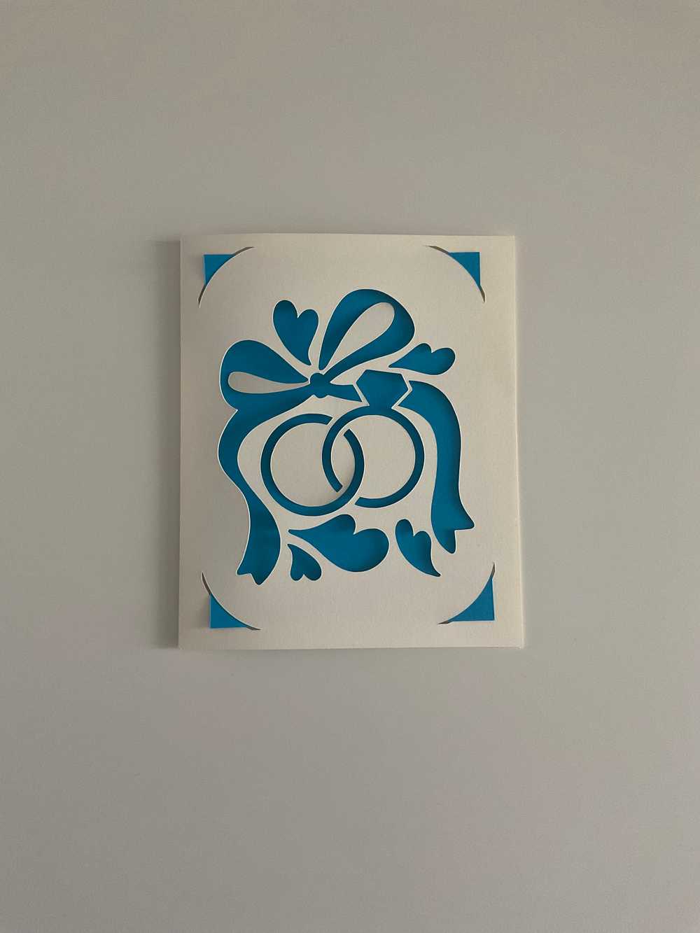 Biglietto fiocco e diamante