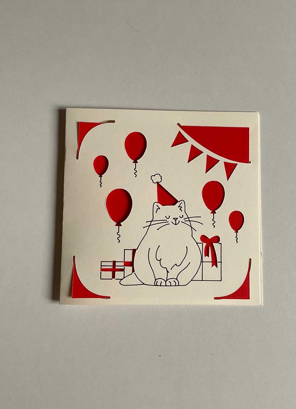 Biglietto con il gatto